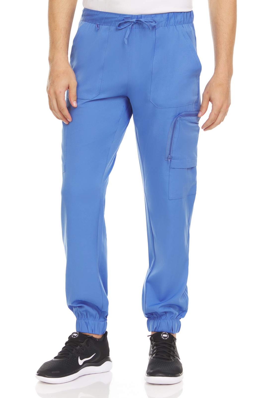 Elastic Waist Relaxed 6 Zip Pocket Cargo Pants | boohoo